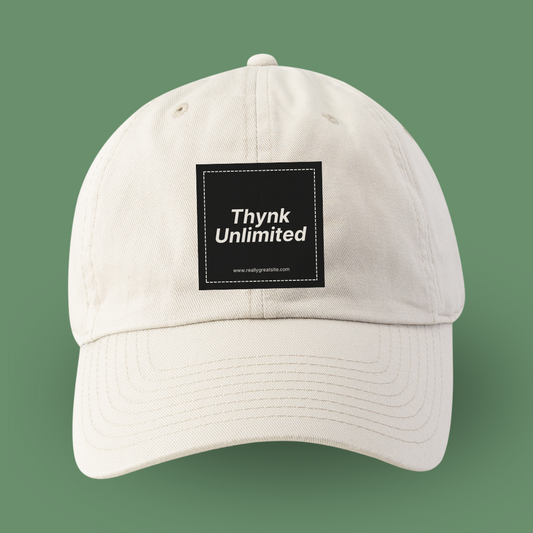 Green and Cream Simple Hat Mockup